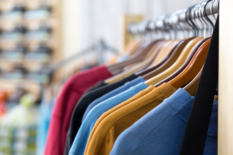Custom branded apparel with company logos